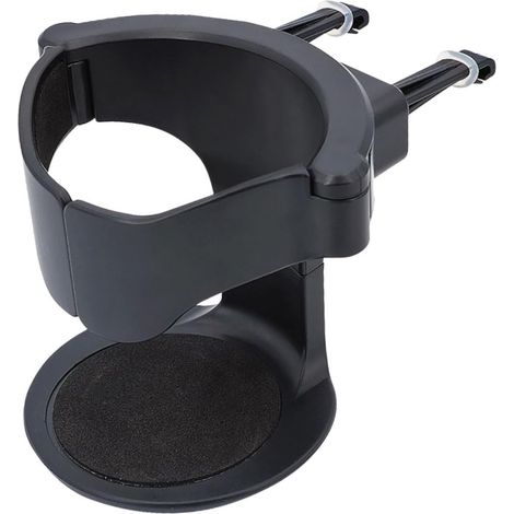 Portavasos para escape de coche - Minimalista y elegante - Diseño compacto - Fácil instalación en el tubo de escape - Versátil y estable - Ideal para bebidas y accesorios - Negro (1/5)