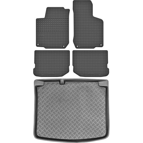 Ensemble de tapis de sol en caoutchouc pour Volkswagen Golf IV Hatchback (1998-2006) + tapis de coffre (1/5)