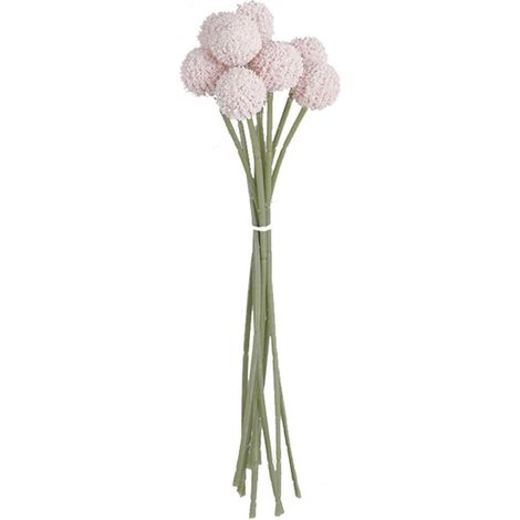 1 künstliche Mistelkugel, Blumenarrangements für drinnen und draußen, für Zuhause, Partys und Dekoration (Rosa)