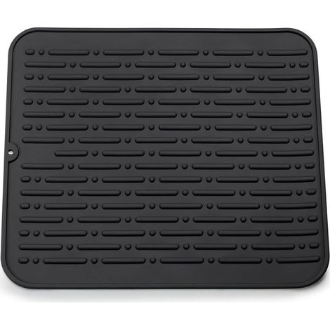 Tapis de séchage vaisselle en silicone antibactérien 45 x 40 cm – Résistant à la chaleur – Antidérapant – Facile à nettoyer (1/5)