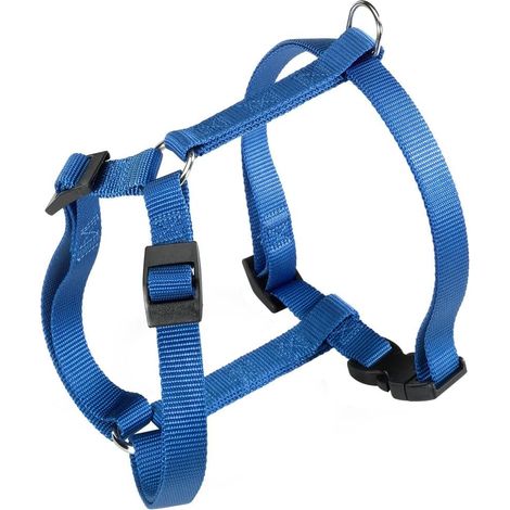 1 Harnais Chien Nylon, Réglable 3 Points, Fermeture Clip, Poitrine 60-98 Cm, Pour Grande Taille