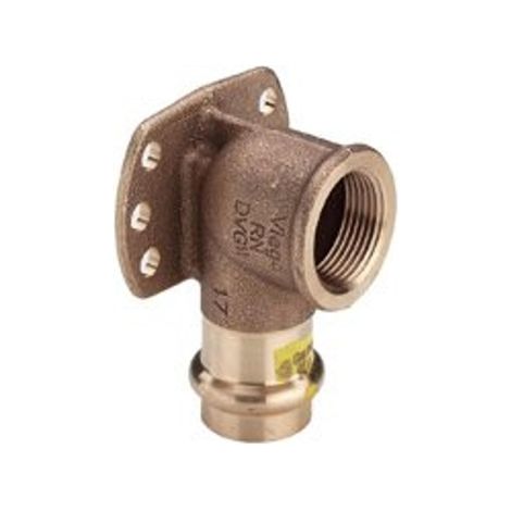 Viega Profipress G plaque murale 346706 22 mm x Rp 3/4, bronze, SC-Contur (1/4)