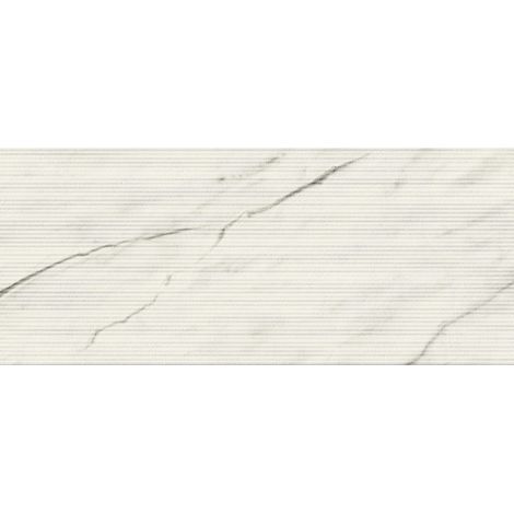 Carrelage effet Marbre 3D Blanc Calacatta Armonia Claw 120x50x0,85 cm Mat Venerio - Mur intérieur (vendu par carton de 1,8 m²) - RO'MA CARRELAGE