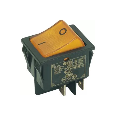 Schalter bachmann 3652 zwei Pole beleuchtet 16A 250V (1/2)