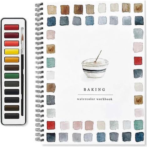 Cahier d'aquarelle 12 couleurs Oiseaux Fleurs Animaux Livre de coloriage aquarelle pour enfants Art et loisirs créatifs Peinture C 2 pièces (1/5)