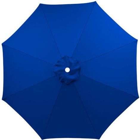 Housse de parasol de rechange pour 8 baleines, diamètre 3 m, imperméable et anti-UV, Bleu royal (1/5)