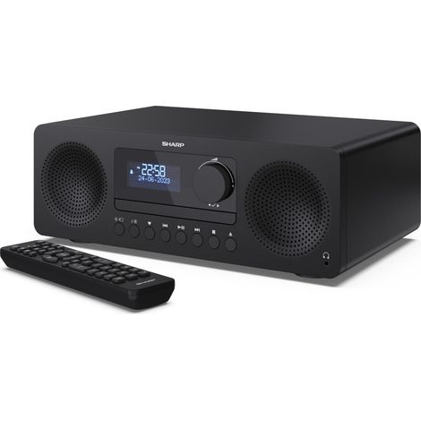 Sharp XL-B720D(BK) sistema de audio para el hogar Microcadena de música para uso doméstico 30 W Negro