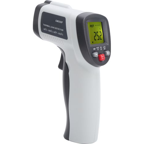 Thermomètre sans contact GM550F -50℃-500℃, affichage LCD à lumière jaune, instrument de mesure de température industriel (1/5)