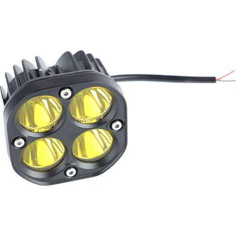 40W Motorradscheinwerfer LED-Scheinwerfer, gelbes Licht, wasserdicht für Geländefahrzeuge und Pkw (1/5)