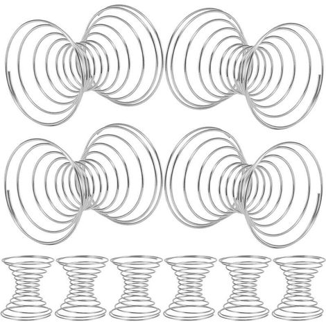 Ensemble de 10 billes de mélange à ressort en acier inoxydable résistant à l'usure pour poudre protéinée, faciles à nettoyer, pour shakers à protéines et boissons pour sportifs.