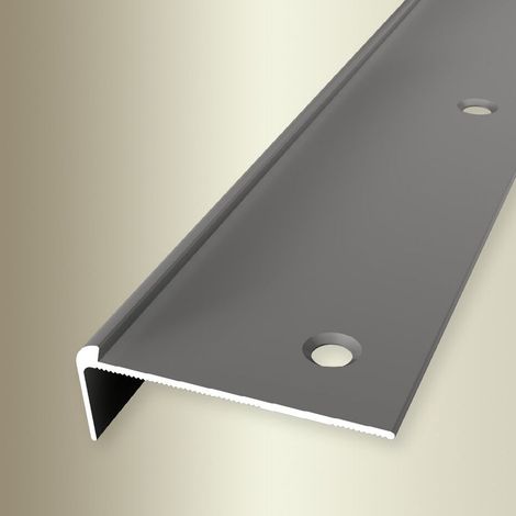 PROVISTON Treppenkantenprofil Breite: 48 mm Höhe: 3 mm Länge: 1000 mm Aluminium eloxiert Edelstahl Versenkt Gebohrt (1/5)