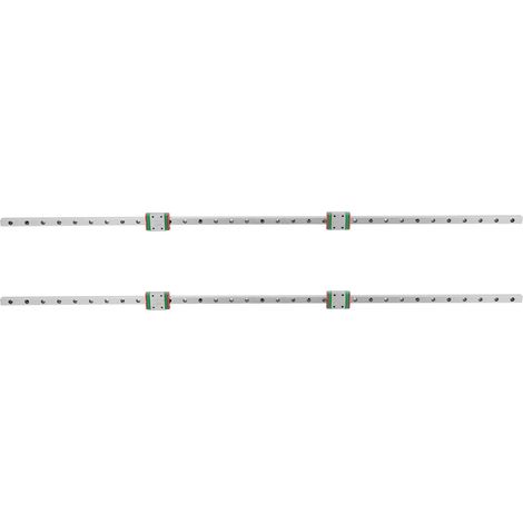 Glissière linéaire en acier allié pour CNC, actionneurs linéaires avec 4 curseurs, pièces de rechange. (1/5)