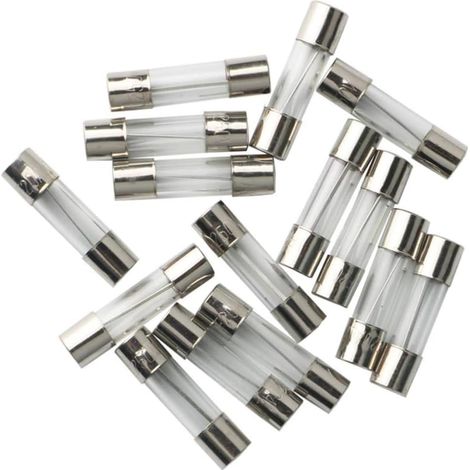 Lot de 211 fusibles en verre de 5 x 20 mm