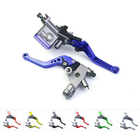 Levier de frein et d'embrayage Fireyouracing 7/8" pour moto cross, pitbike, SX, etc. - Gris (1/5)