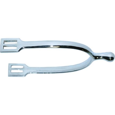 Speroni inglesi in acciaio inox con gambo a goccia 20 mm da uomo