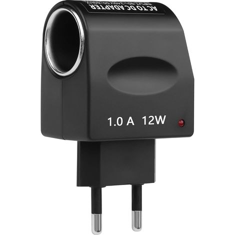 Convertisseur CA vers CC, 230 V à 12 V et 1000 mA, Max 12 W, Adaptateur Secteur de Voiture, Mini convertisseur de Tension, Prise UE (12W) (1/5)