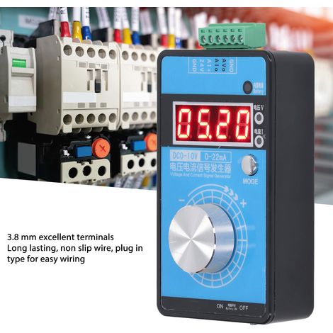 Signalgenerator mit einstellbarem Strom und Spannung, hochpräziser USB-Stromversorgungsschnittstelle, Analogsimulator DC 0–10 V, 0–22 mA (1/5)