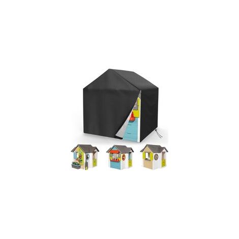 Maisonnette de jardin pour enfants 145 x 145 x 160 cm- Tissu Oxford imperméable - Résistant aux UV et à la poussière - Convient pour les bâches de cabanes de jeux d'extérieur pour enfants (1/5)