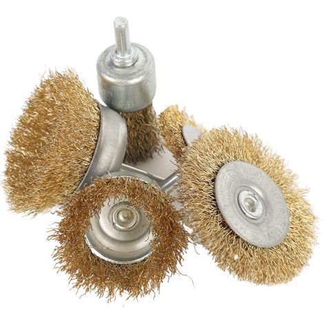 Brosse à Fil d'Acier pour Décapage Rouille - Lot de 5 pour Meuleuse (1/5)