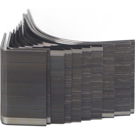 10pcs/boîte Poinçon cuir manuel pour coins de portefeuille, coupe-bordure ceinture, outil de découpe angle cuir (1/5)