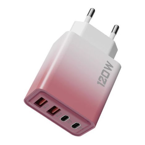 120-W-Mehrstufen-Ladegerät, 4 Anschlüsse (2 PD-Anschlüsse + 2 USB-C-Anschlüsse), 1 Stück (1/3)