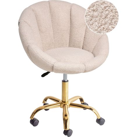Desk Chair ANNABELLE Boucle Beige (1/5)