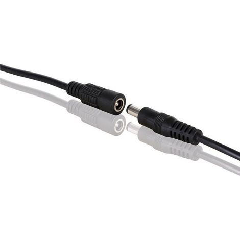 Velleman – Connecteur d'alimentation CC mâle-femelle 50 cm – Tension max 24V – Courant max 2A – Pour rubans LED – LCON07 (1/4)
