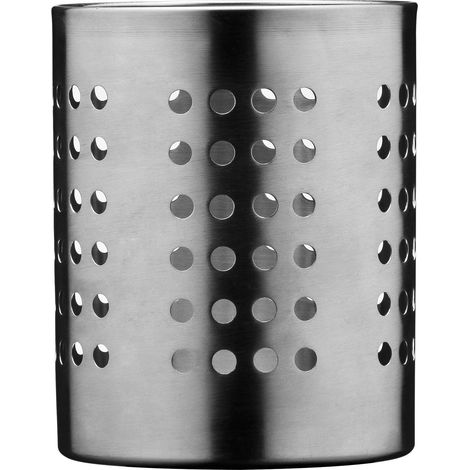 Premier Housewares Porta posate in acciaio INOX satinato, diametro 10 cm (1/4)