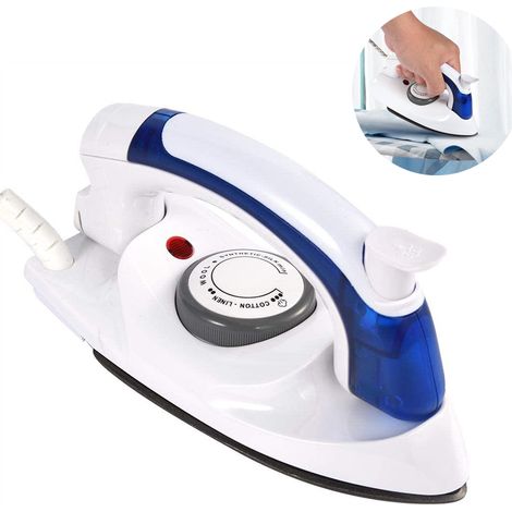 Fer À Vapeur Portable - 700 W - Réservoir 80 Ml - Semelle Antiadhésive En Téflon - Repassage Vertical Et Horizontal - Pour Voyage Et Maison - 1 Pièce (1/5)
