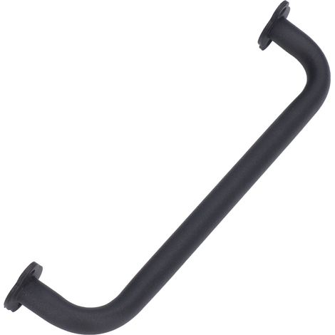Poignée de porte en acier carbone noir, finition mate pour porte intérieure en bois, grange, cabanon ou armoire