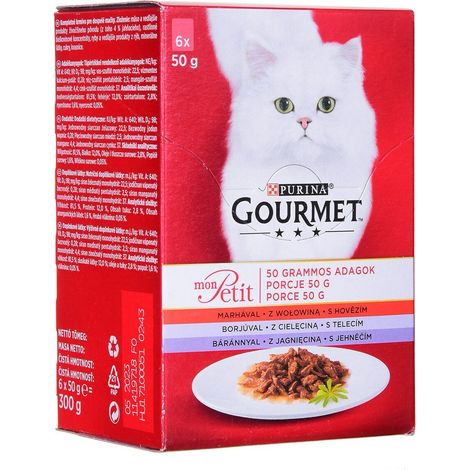 Cibo per gatti GOURMET MON PETIT Meat Mix (6x50g) (1/4)