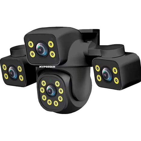 Telecamera di sorveglianza, 15 MP Ultra HD, rilevamento intelligente del movimento, telecamera WiFi monoblocco, spina europea. (1/2)
