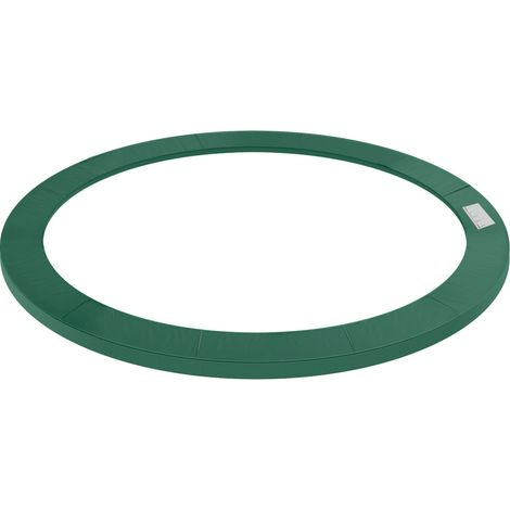 Ø 244 cm Épaisseur 15 mm Coussin Protection Trampoline Rond Sécurité Ressorts Résistant aux Intempéries Vert (1/5)