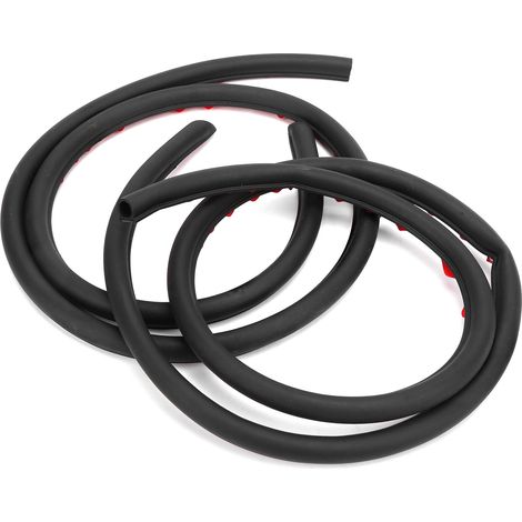 Bande d'étanchéité universelle en caoutchouc EPDM auto-adhésive insonorisante de type D, de grande taille, pour portières de voiture. (1/5)
