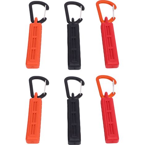 Lot de 6 porte-embouts à 10 trous pour tournevis et forets (queue de 6,35 mm) avec crochet de fixation (1/5)