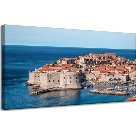 Leinwanddruck Architektur Kroatien 120x60 cm Dubrovnik Zadar Urlaub