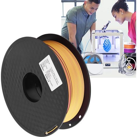 Filament d'impression 3D PLA soie tricolore, 1 kg, 1,75 mm. (1/5)
