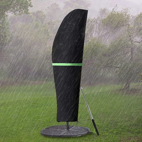 Telo per ombrellone a braccio laterale 308145 cm – Poliestere Oxford 210D impermeabile – Asta telescopica per una facile installazione – Protezione UV e dagli agenti atmosferici (1/5)