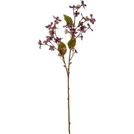 Purple Vernicia Fordii Spray Artificial Flower - Plastic - L22 x W10 x H63 cm - Purple