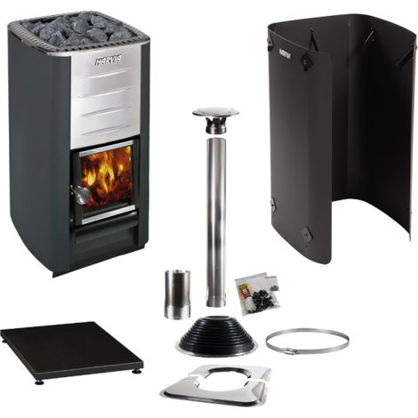 Pack complet Poêle à bois Harvia M3 pour sauna (1/5)