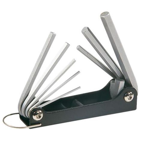 Juego de 8 llaves acodadas Allen tipo navaja plegable - (1/2)