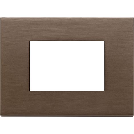 VIMAR - 22653.12 Plaque 3M en bronze foncé brossé