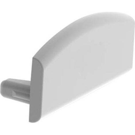 CAPUCHON EN ALUMINIUM POUR PROFILÉ POUR RUBAN LED SLIMLINE LARGEUR 8 MM - SANS PRÉ-PERÇAGE - ARGENT VELLEMAN EC-SLW8-H3 (1/2)