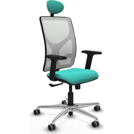 Chaise de bureau piqueras y crespo Motilla turquoise cuir synthétique (1/2)