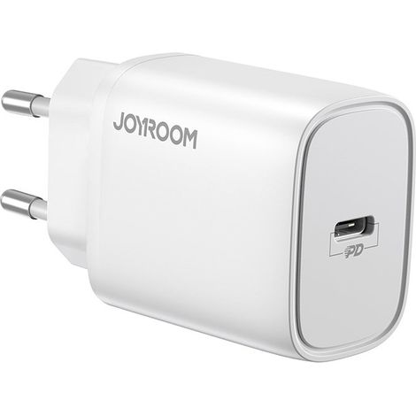 Joyroom 20W WandLadegerät USB PD Netzteil Schnell Fast Charge Power Delivery 3.0 Quick Charge 4.0 + 18 W 3A komaptibel mit Smartphone weiß (1/5)