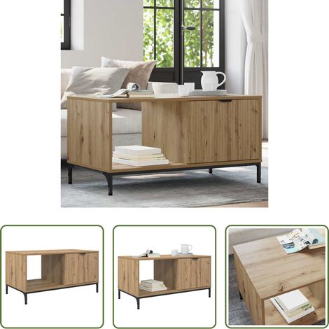 Couchtisch Eiche -  Couchtisch Artisan-Eiche 90 x 49 x 46 cm Holzwerkstoff (1/5)