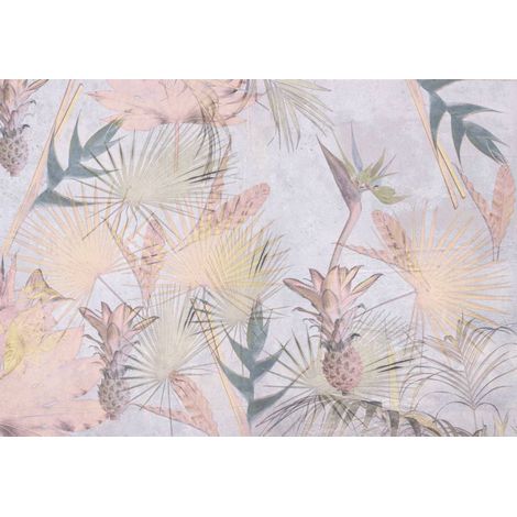 Komar Tropical Concrete 368 x 254 cm, Papier peint panoramique 8-212, photomurale sur intissé (1/4)