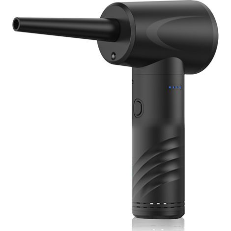 Époussetoir sans fil électrique, compresseur d'air puissant pour dépoussiérage clavier PC 3 vitesses, souffleur rechargeable 6 embouts maison bureau AD33 Standard Version (1/3)