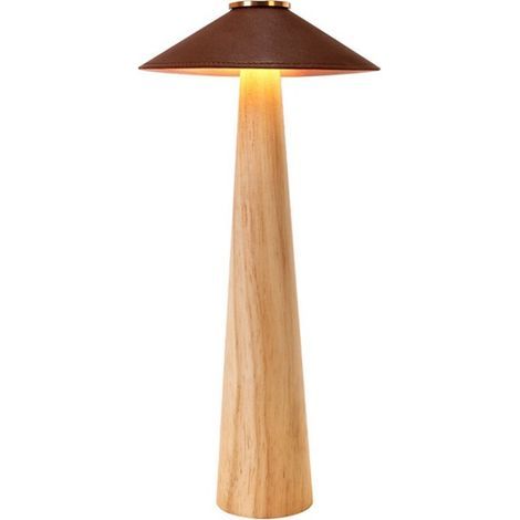 Farbe: Naturholz. Materialien: Massivholz, Metall, Acryl und elektronische Bauteile. Retro-Massivholztisch (1/5)