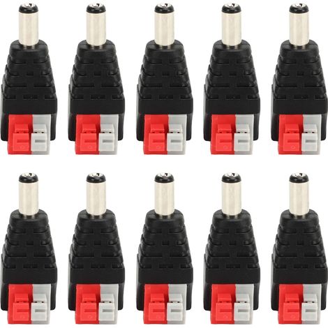 10 Connecteurs BNC Mâle pour Câble Vidéo, Adaptateur RCA pour Système de Surveillance CCTV et Caméra, Prise Audio-Vidéo (1/5)